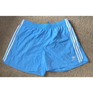 NWT Adidas Xl Mens Babyblue Sprinter Shorts Zipper Pockets Drawstring Athletic